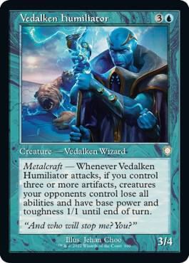 Vedalken Humiliator (Retro Frame) card from Commander: The Brothers' War