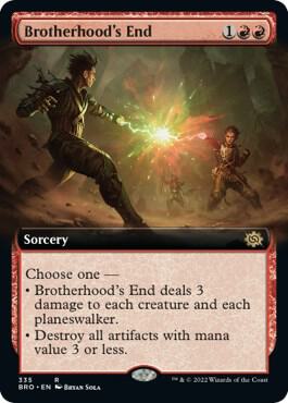 Brotherhood's End (Extended Art) card from The Brothers' War