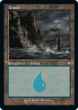 Island (31) (Retro Frame) card from Commander: The Brothers' War
