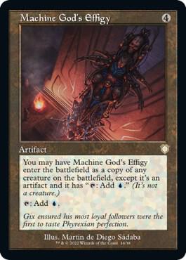 Machine God's Effigy (Retro Frame) card from Commander: The Brothers' War