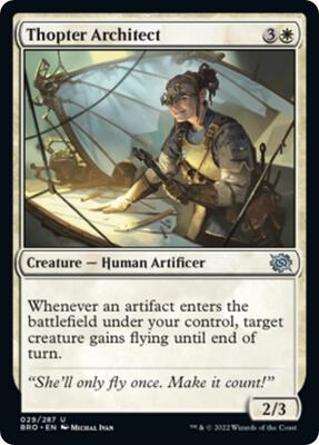 Thopter Architect card from The Brothers' War