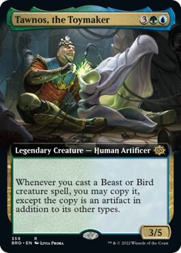Tawnos, the Toymaker (Extended Art) card from The Brothers' War