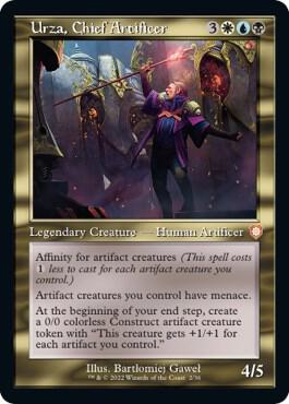 Urza, Chief Artificer (Retro Frame) card from Commander: The Brothers' War