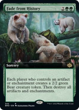 Fade from History (Extended Art) card from The Brothers' War