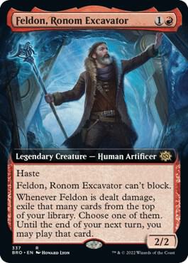 Feldon, Ronom Excavator (Extended Art) card from The Brothers' War