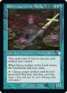 Emry, Lurker of the Loch (Retro Frame) card from Commander: The Brothers' War