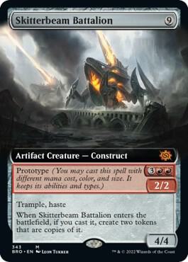 Skitterbeam Battalion (Extended Art) card from The Brothers' War