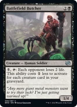 Battlefield Butcher card from The Brothers' War