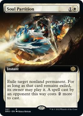 Soul Partition (Extended Art) card from The Brothers' War