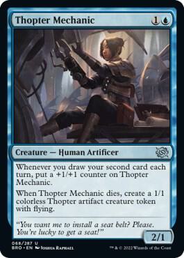 Thopter Mechanic card from The Brothers' War