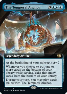 The Temporal Anchor (Extended Art) card from The Brothers' War