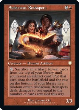 Audacious Reshapers (Retro Frame) card from Commander: The Brothers' War