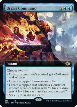 Urza's Command (Extended Art) card from The Brothers' War