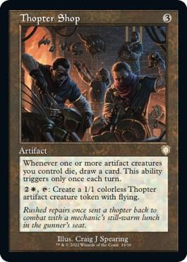 Thopter Shop (Retro Frame) card from Commander: The Brothers' War