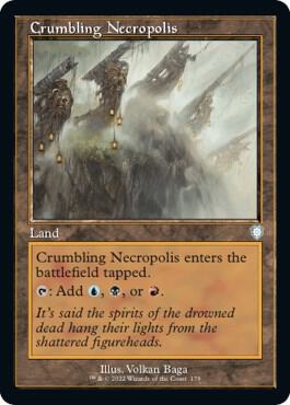 Crumbling Necropolis (Retro Frame) card from Commander: The Brothers' War