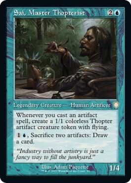 Sai, Master Thopterist (Retro Frame) card from Commander: The Brothers' War