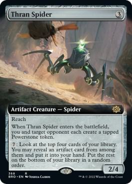 Thran Spider (Extended Art) card from The Brothers' War