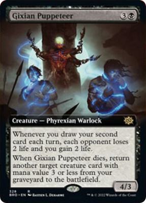 Gixian Puppeteer (Extended Art) card from The Brothers' War