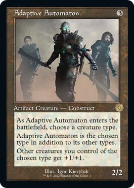 Adaptive Automaton card from The Brothers' War: Retro Frame Artifacts