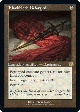 Blackblade Reforged card from The Brothers' War: Retro Frame Artifacts