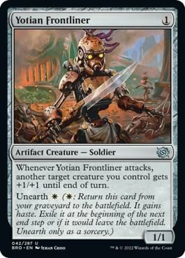 Yotian Frontliner card from The Brothers' War