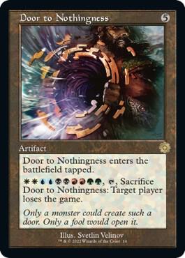 Door to Nothingness card from The Brothers' War: Retro Frame Artifacts
