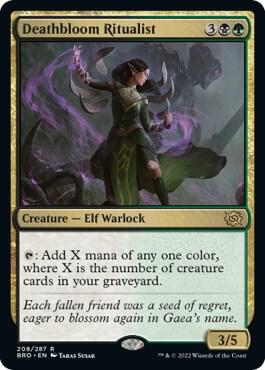 Deathbloom Ritualist card from The Brothers' War