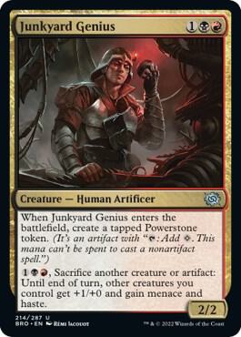 Junkyard Genius card from The Brothers' War