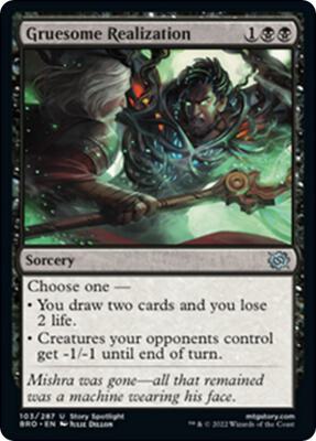 Gruesome Realization card from The Brothers' War