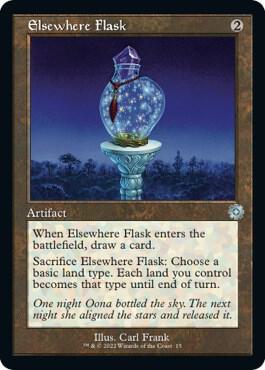 Elsewhere Flask card from The Brothers' War: Retro Frame Artifacts