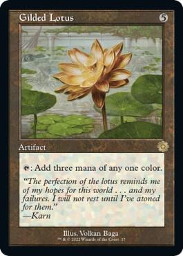 Gilded Lotus card from The Brothers' War: Retro Frame Artifacts