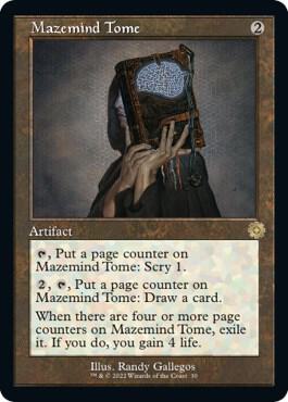 Mazemind Tome card from The Brothers' War: Retro Frame Artifacts