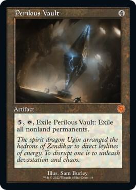 Perilous Vault card from The Brothers' War: Retro Frame Artifacts