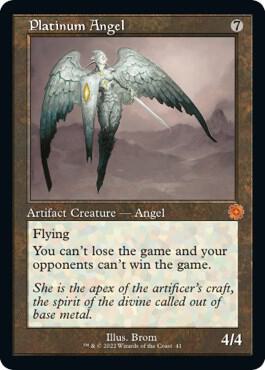 Platinum Angel card from The Brothers' War: Retro Frame Artifacts