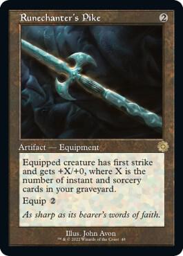 Runechanter's Pike card from The Brothers' War: Retro Frame Artifacts