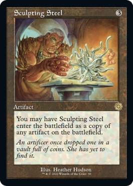 Sculpting Steel card from The Brothers' War: Retro Frame Artifacts