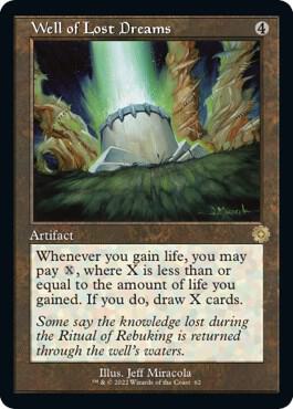 Well of Lost Dreams card from The Brothers' War: Retro Frame Artifacts
