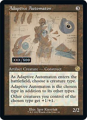 Adaptive Automaton (Schematic) (Serial Numbered) card from The Brothers' War: Retro Frame Artifacts