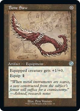 Bone Saw (Schematic) card from The Brothers' War: Retro Frame Artifacts