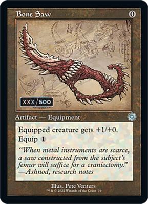 Bone Saw (Schematic) (Serial Numbered) card from The Brothers' War: Retro Frame Artifacts