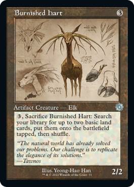 Burnished Hart (Schematic) card from The Brothers' War: Retro Frame Artifacts
