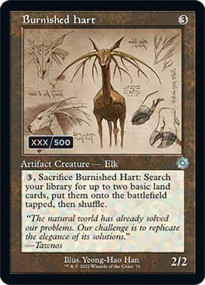 Burnished Hart (Schematic) (Serial Numbered) card from The Brothers' War: Retro Frame Artifacts