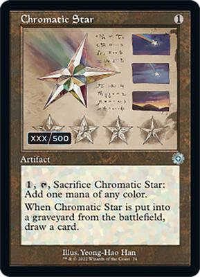 Chromatic Star (Schematic) (Serial Numbered) card from The Brothers' War: Retro Frame Artifacts