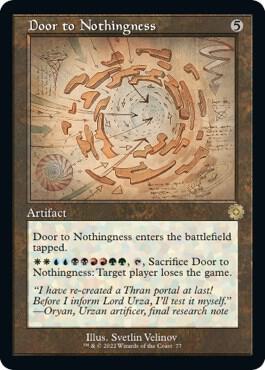 Door to Nothingness (Schematic) card from The Brothers' War: Retro Frame Artifacts