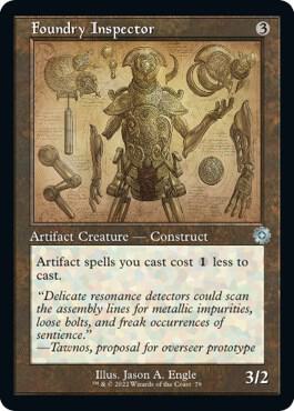 Foundry Inspector (Schematic) card from The Brothers' War: Retro Frame Artifacts