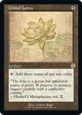 Gilded Lotus (Schematic) card from The Brothers' War: Retro Frame Artifacts