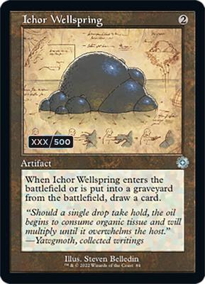 Ichor Wellspring (Schematic) (Serial Numbered) card from The Brothers' War: Retro Frame Artifacts