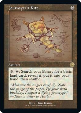 Journeyer's Kite (Schematic) card from The Brothers' War: Retro Frame Artifacts