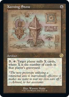 Keening Stone (Schematic) card from The Brothers' War: Retro Frame Artifacts