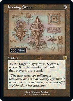 Keening Stone (Schematic) (Serial Numbered) card from The Brothers' War: Retro Frame Artifacts